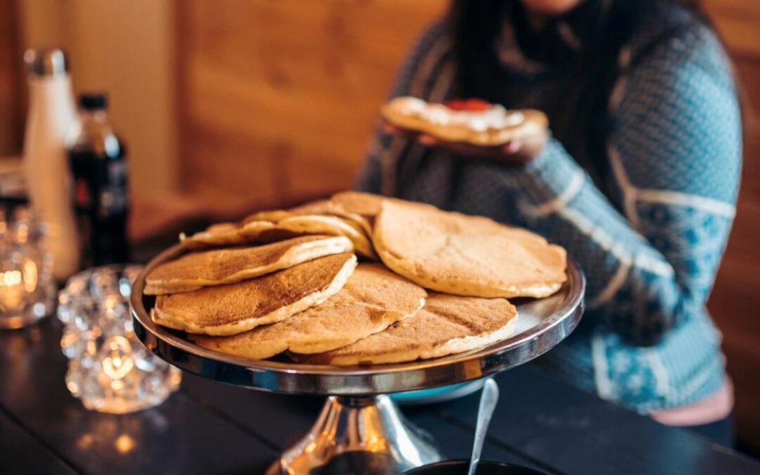 Kafe med deilig hjemmebakst
